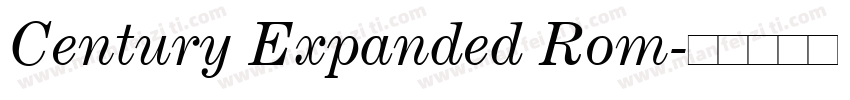 Century Expanded Rom字体转换